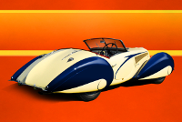 Tail Perspective, Delahaye 135 Competition Court Torpedo Roadster, Figoni et Falaschi, #48667, 1937